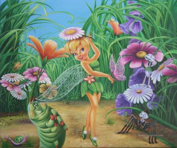 Originale von Toperfect Werke - Fee Tinkerbell und ihre Freunde Schmetterling Ameise Spinne Caterpillar